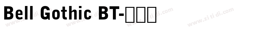 Bell Gothic BT字体转换